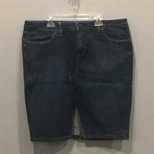 Banana‎ Republic Dark Denim Straight Jean Skirt